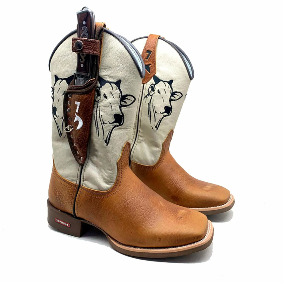 Bota + Faca Boi Nelore – Couro Cano Napa Flay