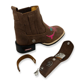Kit Tourinho Botina Canivete + Cinta Horse Nescau
