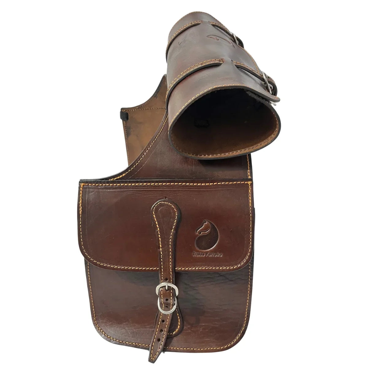 Alforge de Couro Legítimo E Porta Capas Tf