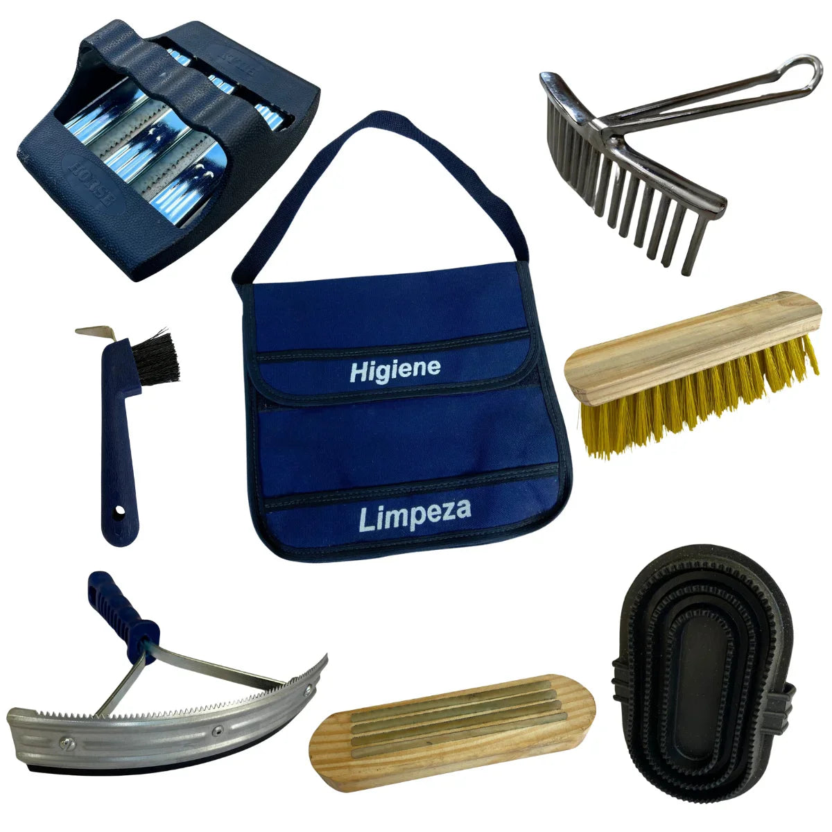 Kit Para Higiene E Limpeza De Equinos