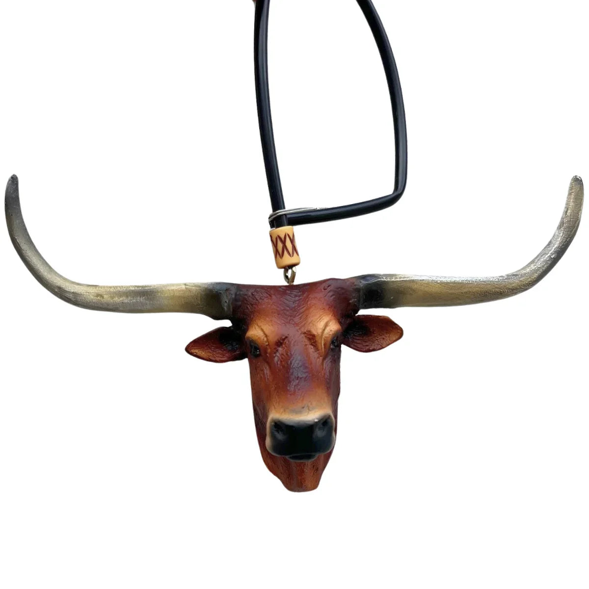 Enfeite Retrovisor Boi Long Horn + mini laço brinde