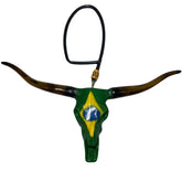 LongHorn Brasil Cabeça De Boi Para Retrovisor Pintura Fosca + brinde exclusivo