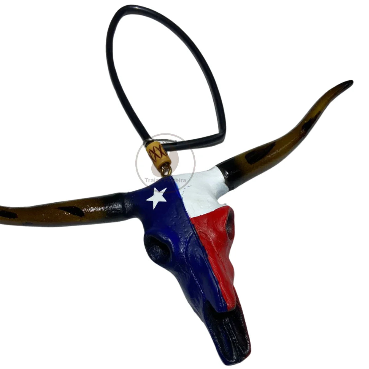 Enfeite De Retrovisor Long Horn Texas + Mini Laço