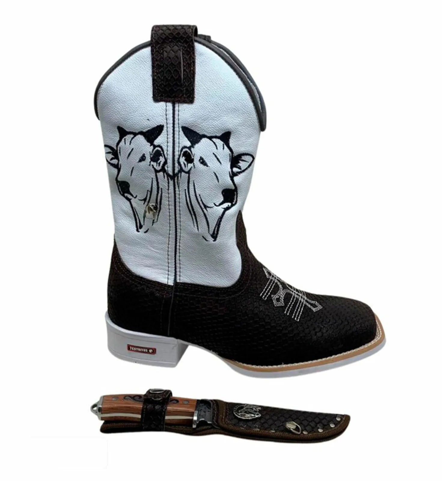 Bota + Faca Boi Nelore – Couro Cano Napa Flay