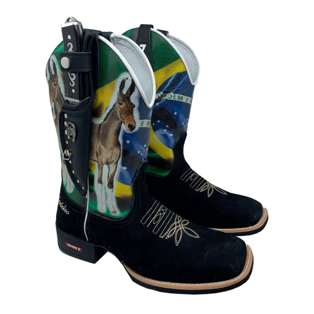 Bota Faca Patriota Muladeiros do Brasil + brinde