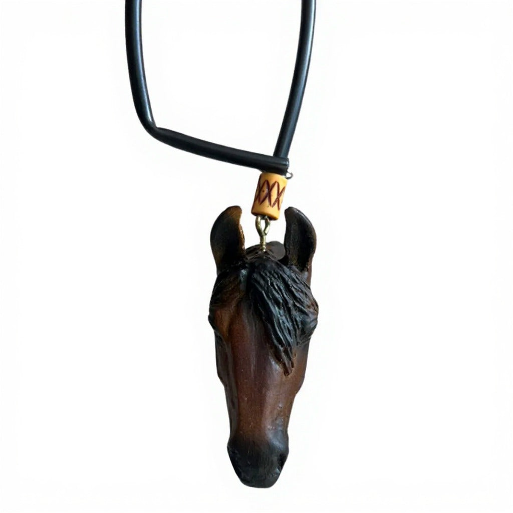 Enfeite De Retrovisor Country Formato De Cavalo Quarto de Milha
