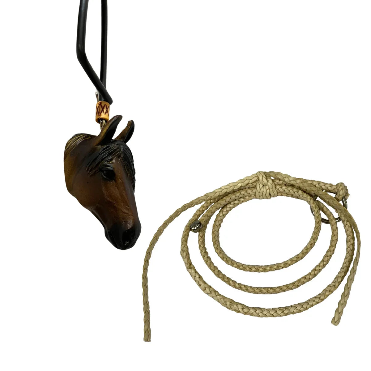 Enfeite De Retrovisor Country Formato De Cavalo Quarto de Milha + Mini Laço