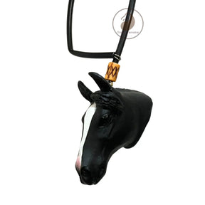 Enfeite De Retrovisor Country Formato De Cavalo Mangalarga Machador + Mini Laço