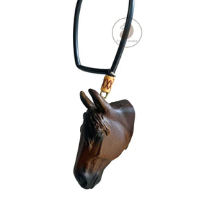 Enfeite De Retrovisor Country Formato De Cavalo Quarto de Milha + Mini Laço