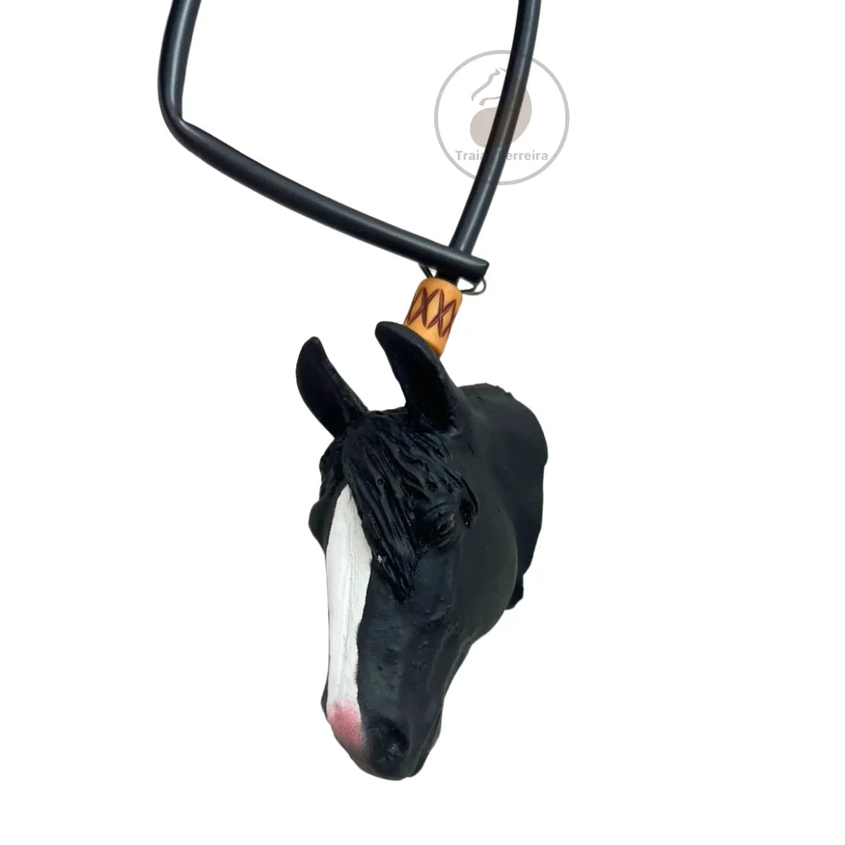 Enfeite De Retrovisor Country Formato De Cavalo Quarto de Milha + Mini Laço