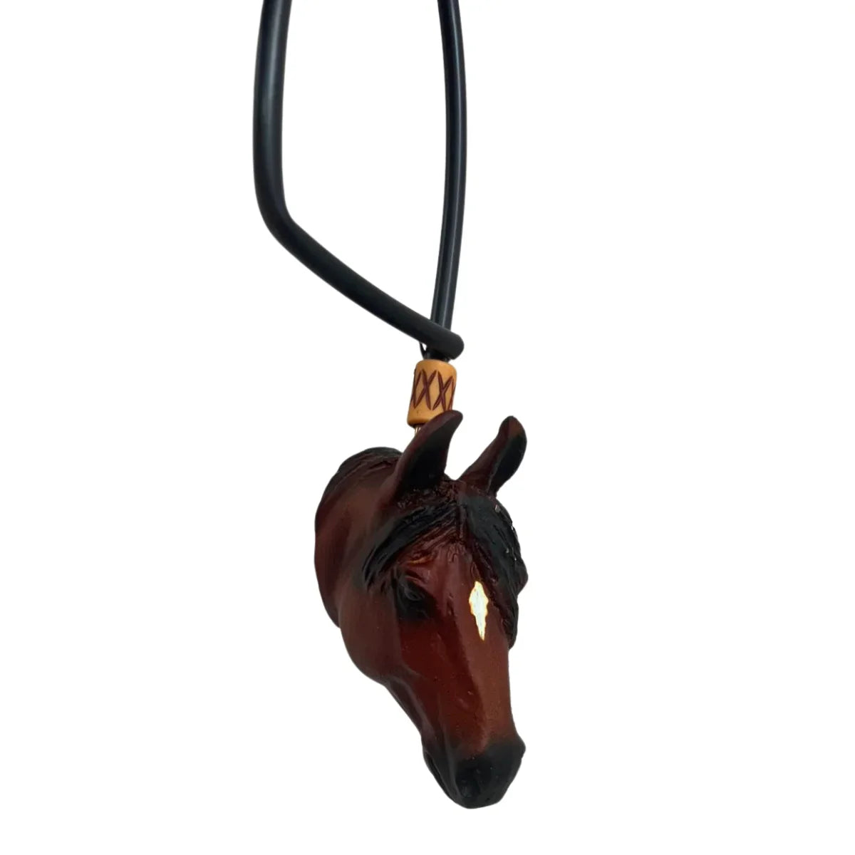 Enfeite De Retrovisor Country Formato De Cavalo Quarto de Milha