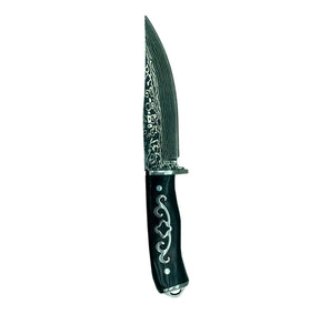 BotaFaca Padroeira - Couro Crazy Horse Nescau | Bordado Azul e Bege