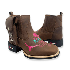 Kit Tourinho Botina Canivete + Cinta Horse Nescau